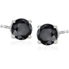 image:imageRossSimons 100 ct tw Black Diamond Stud Earrings in Sterling Silver