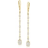 image:imageRossSimons 100 ct tw Diamond Linear Drop Earrings in 14kt Yellow Gold
