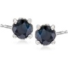 image:imageRossSimons 110 ct tw Round Sapphire Stud Earrings in Sterling Silver