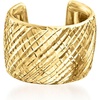 image:imageRossSimons 14kt Yellow Gold CrossHatched Single Ear Cuff