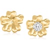 image:imageRossSimons 14kt Yellow Gold Flower Petal Earring Jackets
