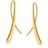 image:imageRossSimons 14kt Yellow Gold Long Teardrop Earrings