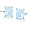 image:imageRossSimons 150 ct tw Aquamarine Stud Earrings in Sterling Silver