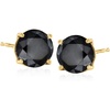 image:imageRossSimons 200 ct tw Black Diamond Stud Earrings in 14kt Yellow Gold