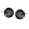 image:imageRossSimons 200 ct tw Black Diamond Stud Earrings in Sterling Silver