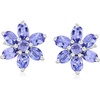 image:imageRossSimons 210 ct tw Tanzanite Flower Earrings in Sterling Silver