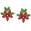 image:imageRossSimons 252 ct tw MultiStone Flower Earrings in Sterling Silver