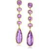 image:imageRossSimons 2640 ct tw Amethyst Drop Earrings in 18kt Gold Over Sterling