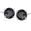 image:imageRossSimons 300 ct tw Black Diamond Stud Earrings in 14kt White Gold