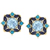 image:imageRossSimons 310 ct tw Sky Blue Topaz and 200 ct tw Sapphire Earrings in 18kt Gold Over Sterling