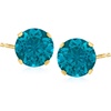image:imageRossSimons 450 ct tw London Blue Topaz Martini Stud Earrings in 14kt Yellow Gold