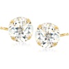 image:imageRossSimons 450 ct tw White Topaz Martini Stud Earrings in 14kt Yellow Gold