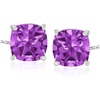 image:imageRossSimons 490 ct tw Amethyst Stud Earrings in Sterling Silver