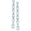 image:imageRossSimons 530 ct tw Aquamarine Linear Drop Earrings in Sterling Silver
