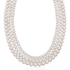 image:imageRossSimons 58mm Cultured Pearl 3Strand Necklace With Sterling SilverNo Gemstone