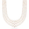 image:imageRossSimons 6115mm Cultured Pearl Graduated 3Strand Necklace With 14kt Yellow GoldNo Gemstone