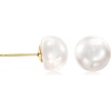 image:imageRossSimons 89mm Cultured Button Pearl Stud Earrings in 14kt Yellow Gold