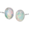 image:imageRossSimons BezelSet Opal Stud Earrings in Sterling Silver