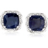 image:imageRossSimons Gemstone and 10 ct tw White Topaz Stud Earrings in Sterling SilverSapphire