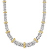 image:imageRossSimons Graduated Byzantine Necklace in Sterling Silver and 14kt Yellow GoldNo Gemstone
