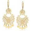 image:imageRossSimons Italian 14kt Yellow Gold Filigree Drop Earrings