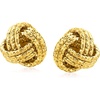 image:imageRossSimons Italian 14kt Yellow Gold Textured Love Knot Stud Earrings