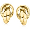 image:imageRossSimons Italian 18kt Gold Over Sterling Knot ClipOn Earrings