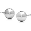image:imageRossSimons Italian 8mm Sterling Silver Ball Stud Earrings