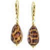 image:imageRossSimons Italian LeopardPrint Murano Glass Drop Earrings in 18kt Gold Over Sterling