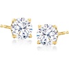 image:imageRossSimons Round CZ Stud Earrings in 14kt Yellow GoldCubic Zirconia