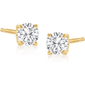 image:imagePure Collection by RossSimons 010 ct tw Diamond Stud Earrings in 14kt GoldDiamond