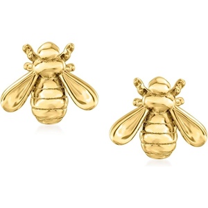 image:imagePure Collection by RossSimons 14kt Yellow Gold Bumblebee Stud Earrings