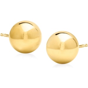 image:imageRossSimons 14kt Yellow Gold Ball Stud Earrings001 Inches