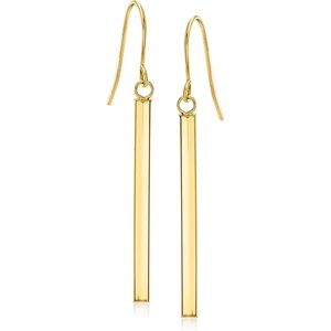 image:imageRossSimons 14kt Yellow Gold Linear Drop Earrings