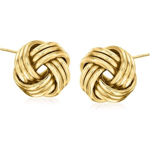 image:imageRossSimons 14kt Yellow Gold Love Knot Earrings
