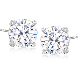 image:imageRossSimons 400 ct tw CZ Stud Earrings in Sterling Silver
