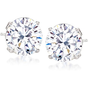 image:imageRossSimons 600 ct tw CZ Stud Earrings in Sterling Silver