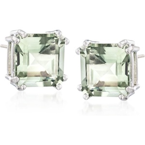 image:imageRossSimons 900 ct tw Prasiolite Earrings in Sterling Silver