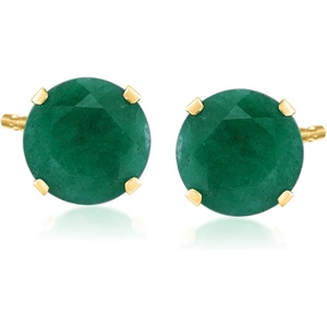 image:imageRossSimons Gemstone Martini Stud Earrings in 14kt Yellow GoldEmerald