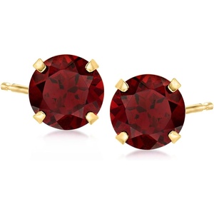 image:imageRossSimons Gemstone Martini Stud Earrings in 14kt Yellow GoldGarnet