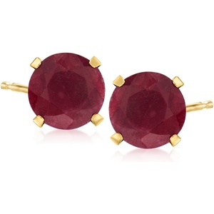 image:imageRossSimons Gemstone Martini Stud Earrings in 14kt Yellow GoldRuby