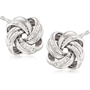 image:imageRossSimons Italian Sterling Silver Love Knot Earrings