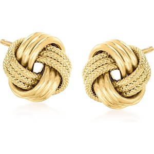 image:imageRossSimons Italian Sterling Silver Love Knot Earrings038 Inches