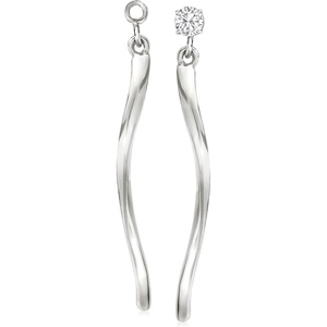 image:imageRossSimons Sterling Silver Twisted Drop Earring Jackets