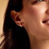 image:imagePure Collection by RossSimons 025 ct tw BezelSet Diamond Huggie Hoop Earrings in 14kt Yellow Gold