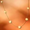 image:imagePure Collection by RossSimons Italian 14kt Yellow Gold MultiSize Disc Station NecklaceNo Gemstone