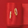image:imageRossSimons 010 ct tw Diamond Huggie Hoop Earrings in 14kt Gold