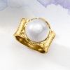 image:imageRossSimons 12mm Cultured Pearl Ring in 18kt Gold Over Sterling