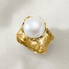 image:imageRossSimons 12mm Cultured Pearl Ring in 18kt Gold Over Sterling