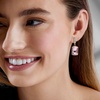 image:imageRossSimons 14kt Yellow GoldPlated Drop Earrings With Simulated Kunzite and 48 ct tw Czs